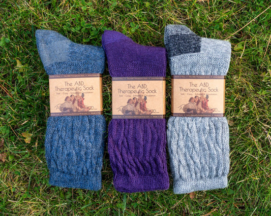 Alpaca Therapeutic Sock Alpaca Socks Colors Collection Front