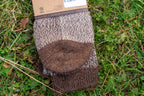 ABD Adventurer Alpaca Socks Collection - Alpaca Hiking Socks - Brown Beige Color - Toe Closeup