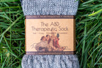 ABD Therapeutic Alpaca Socks - Alpaca Socks - Grey Color Front Label
