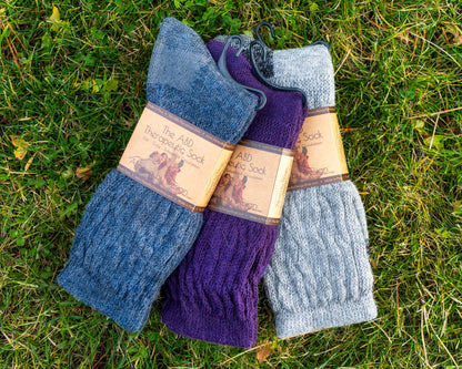 Alpaca Therapeutic Sock Alpaca Socks Colors Collection Front Splayed